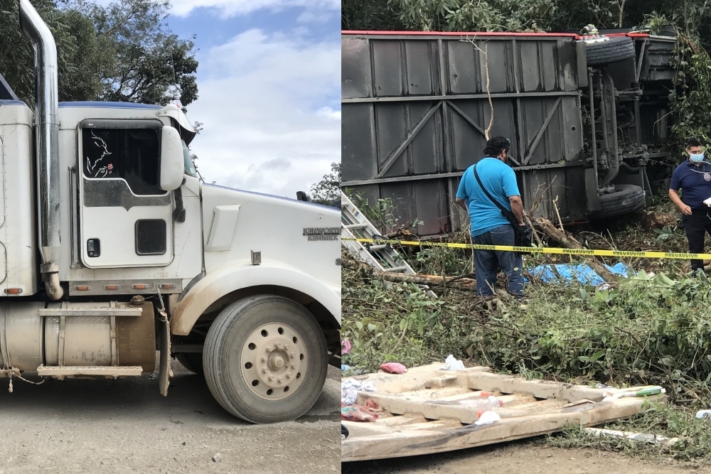 Uno de los choferes involucrados en el accidente en la carretera Canncún-Mérida se mantiene hospitalizado Uno de los choferes involucrados en el accidente en la carretera Canncún-Mérida se mantiene hospitalizado