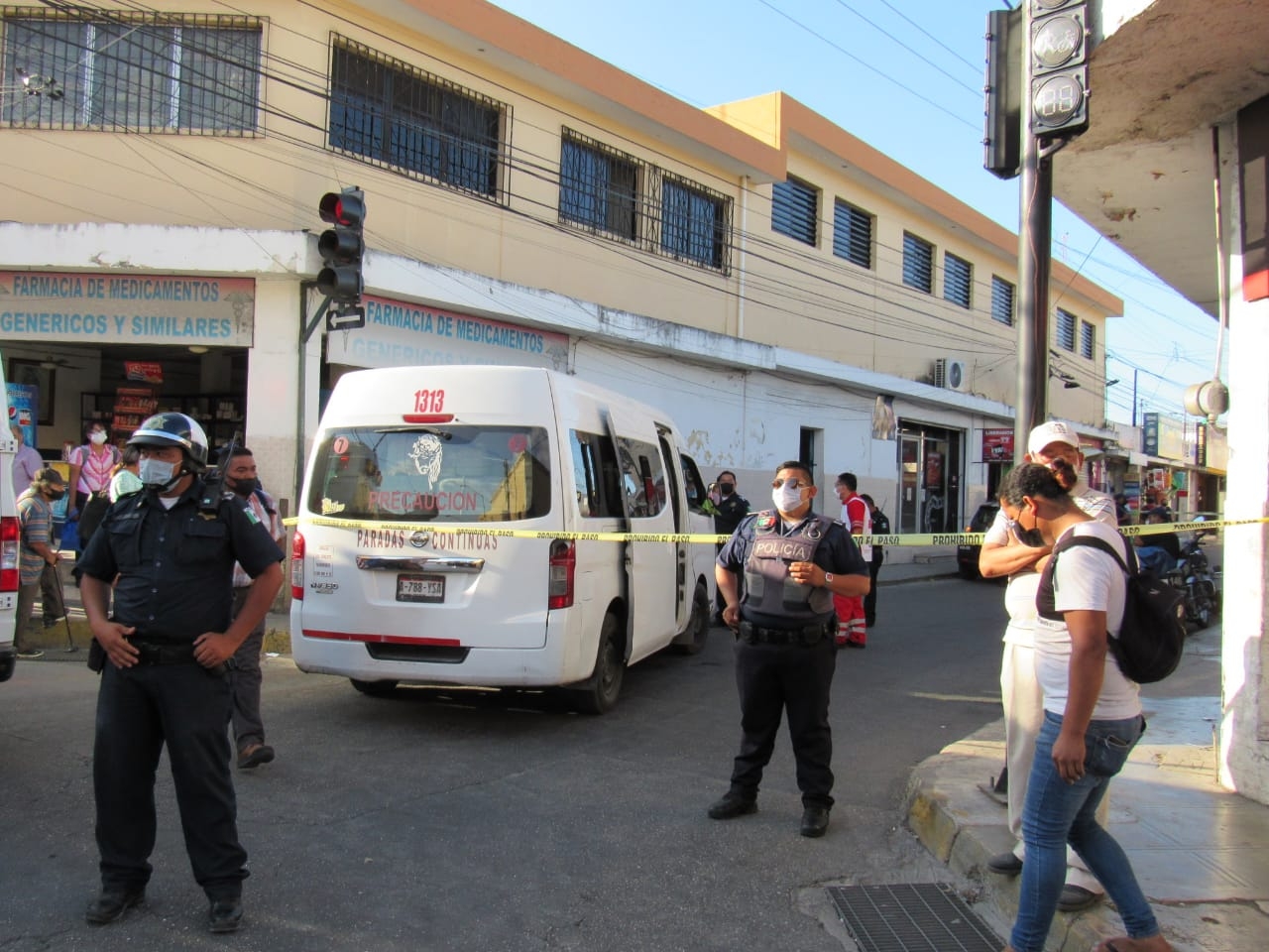 Servicios de emergencia asistieron al centro de Mérida por el percance Servicios de emergencia asistieron al centro de Mérida por el percance