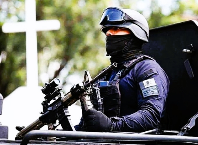 Con elementos de seguridad de los tres niveles la seguridad en Aguililla será reforzada. Foto: Especial