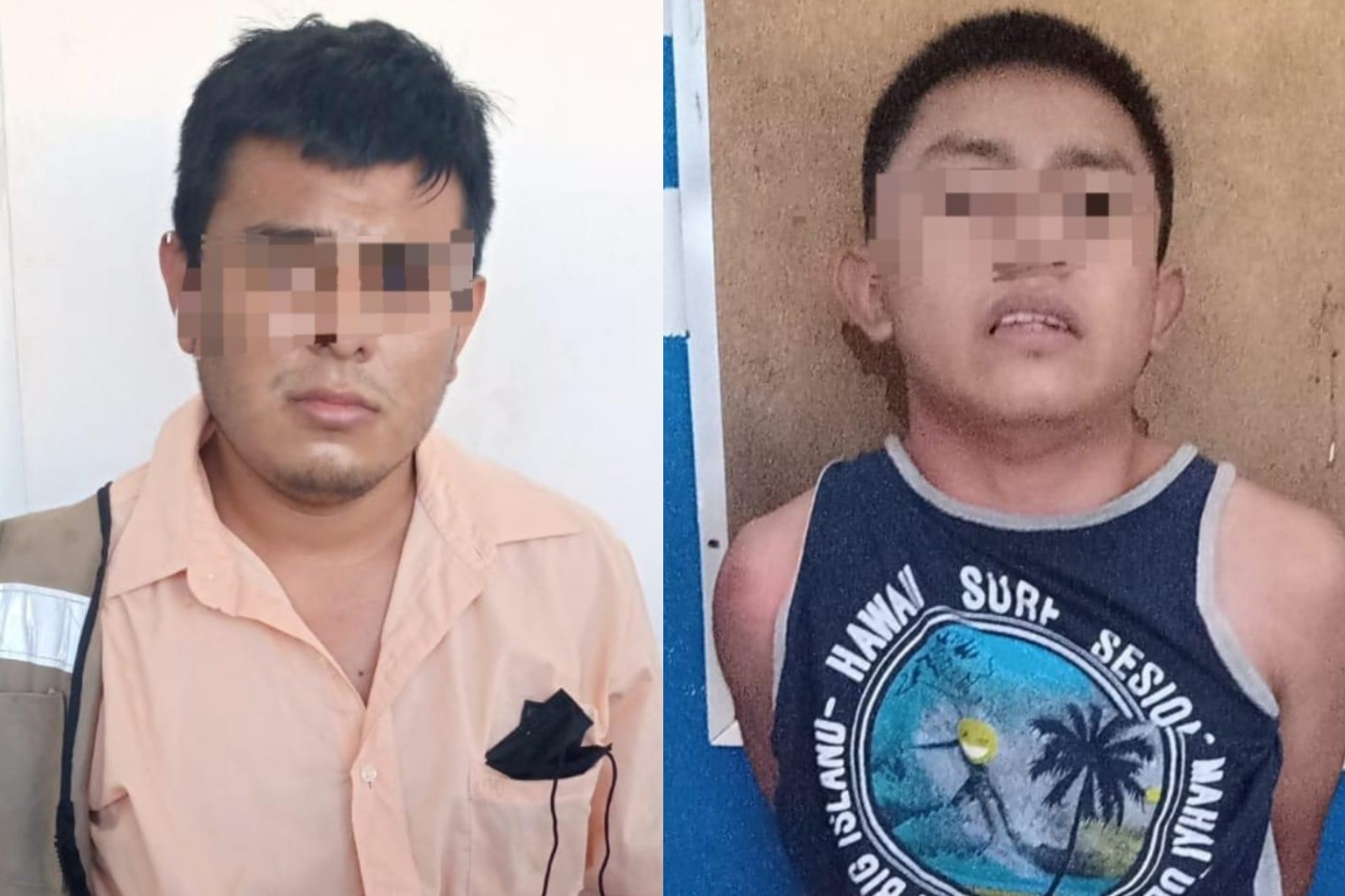 Los detenidos fueron llevados a las instalaciones de la Policía de Playa del Carmen tras una persecución que acabó en la avenida 40