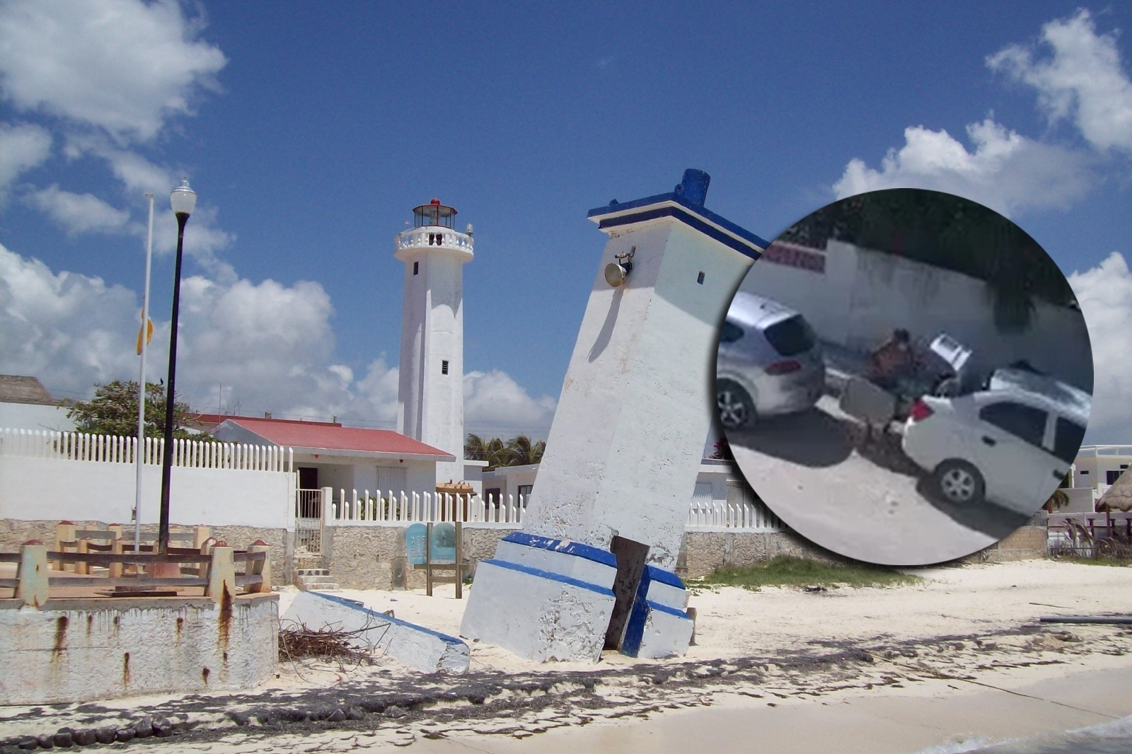 Un video evidenció a las dos personas que robaron una maleta en el área turística de Puerto Morelos, cerca de la avenida Ejército Mexicano