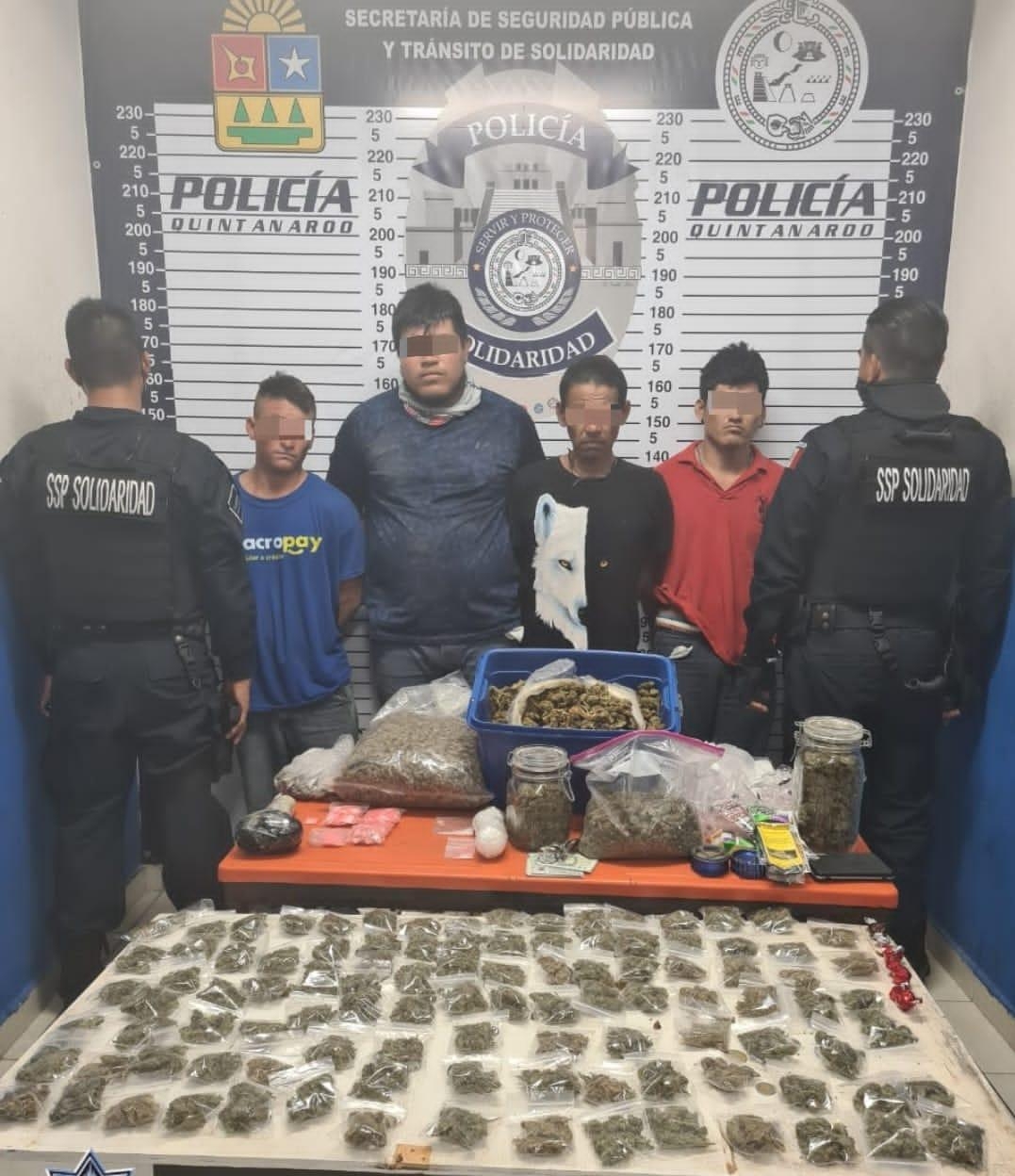Los detenidos fueron asegurados en posesión de droga Los detenidos fueron asegurados en posesión de droga