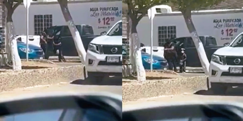 El video fue registrado el 16 de marzo cerca de una escuela privada de Empalme, Sonora. Foto: Especial