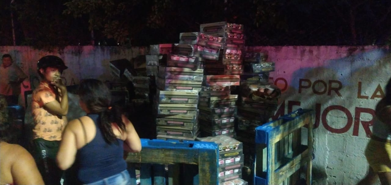Parte de la carga fue consumida por el fuego Parte de la carga fue consumida por el fuego