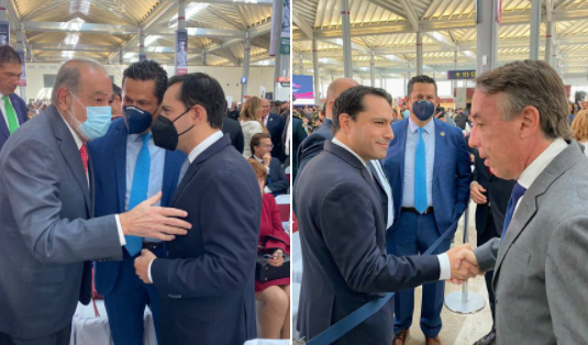 Este encuentro fue previa a la inauguración del AIFA