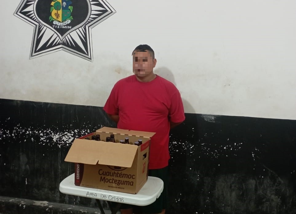 Manuel Guadalupe fue sorprendido vendiendo licores ilegalmente en Sucopó