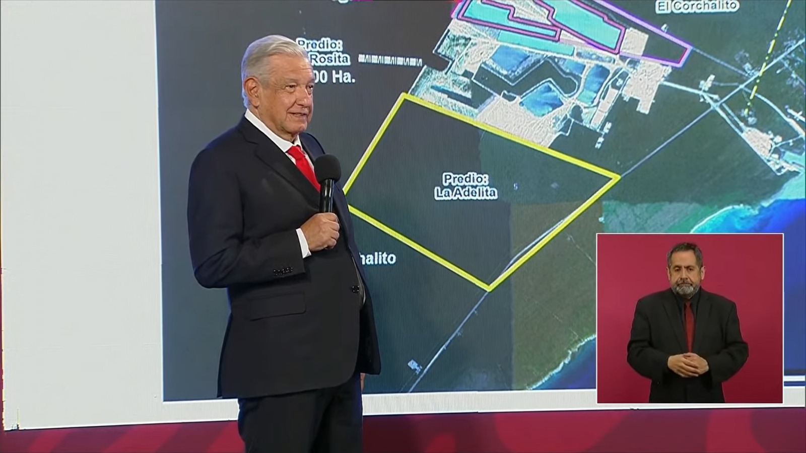 AMLO indicó que aún están en pláticas con los dueños de Calica para llegar a un acuerdo sobre su banco de material en Playa del Carmen