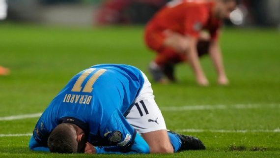 Italia queda fuera de otro Mundial
