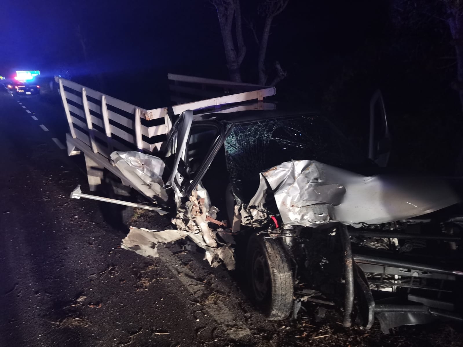 La camioneta fue pérdida total