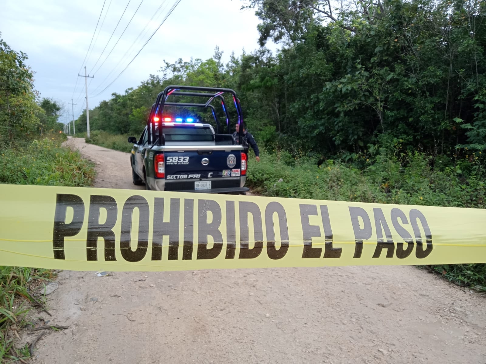 El Semefo de Cancún acudió a la Supermanzana 254 para realizar el levantamiento del cuerpo encontrado por vecinos de la zona El Semefo de Cancún acudió a la Supermanzana 254 para realizar el levantamiento del cuerpo encontrado por vecinos de la zona