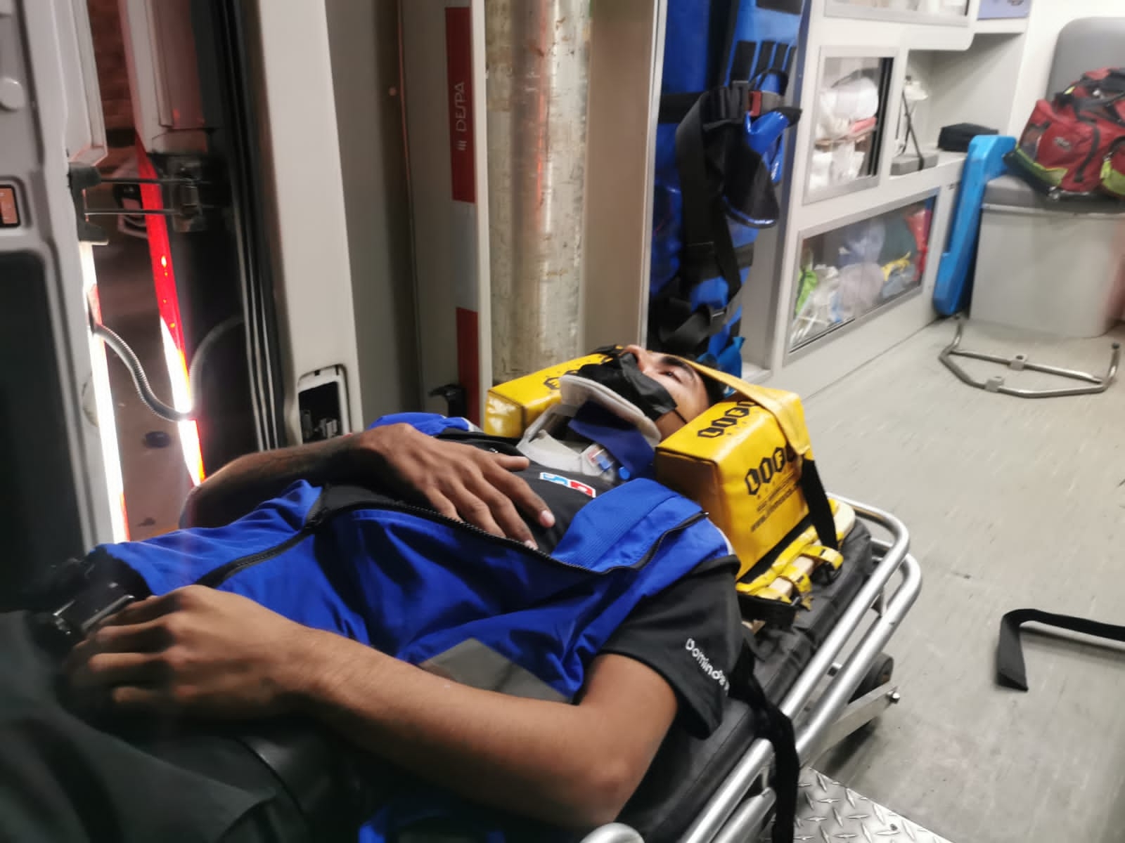 El accidente donde un motociclista resultó lesionado, ocurrió sobre la avenida Isla de Tris en Ciudad del Carmen El accidente donde un motociclista resultó lesionado, ocurrió sobre la avenida Isla de Tris en Ciudad del Carmen