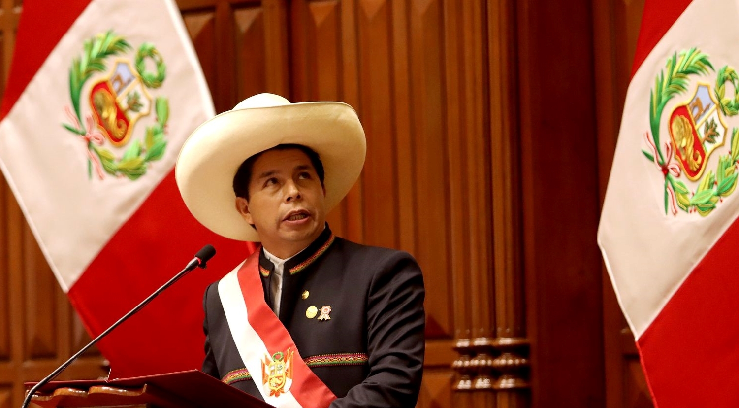 Pedro Castillo ocupa el cargo de presidente del Perú desde el 28 de julio de 2021. Foto: EFE Pedro Castillo ocupa el cargo de presidente del Perú desde el 28 de julio de 2021. Foto: EFE