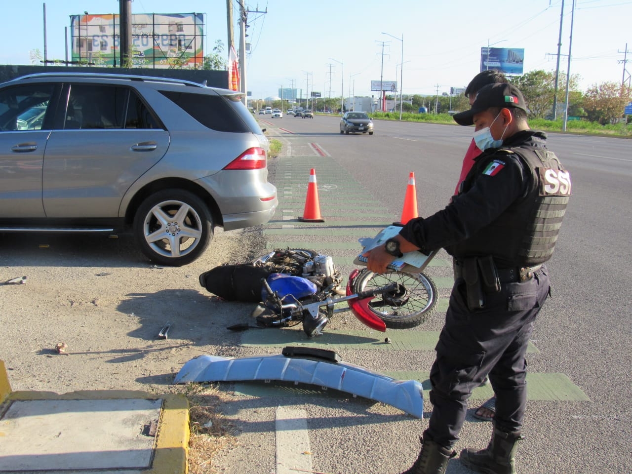 El accidente se dio cerca de una gasolinera