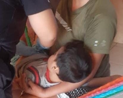 El niño, de tres años de edad, fue trasladado al nosocomio en Valladolid