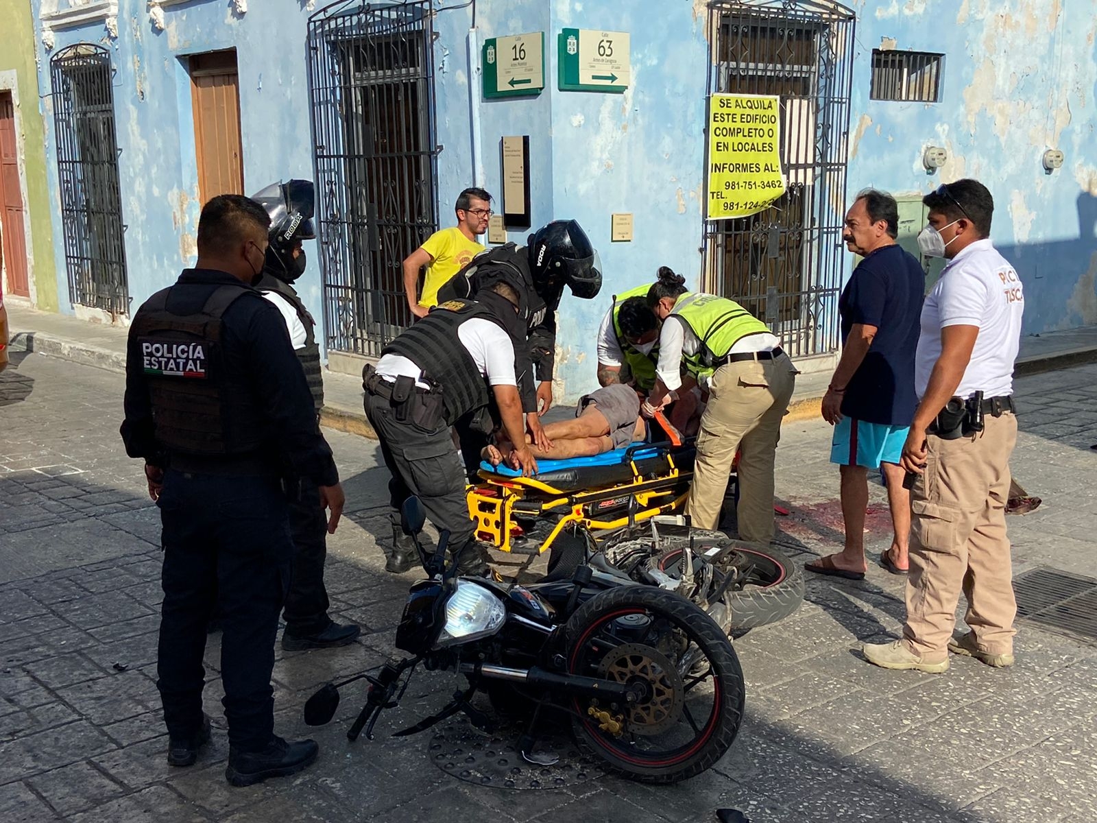 El hombre sufrió fracturas en el cráneo