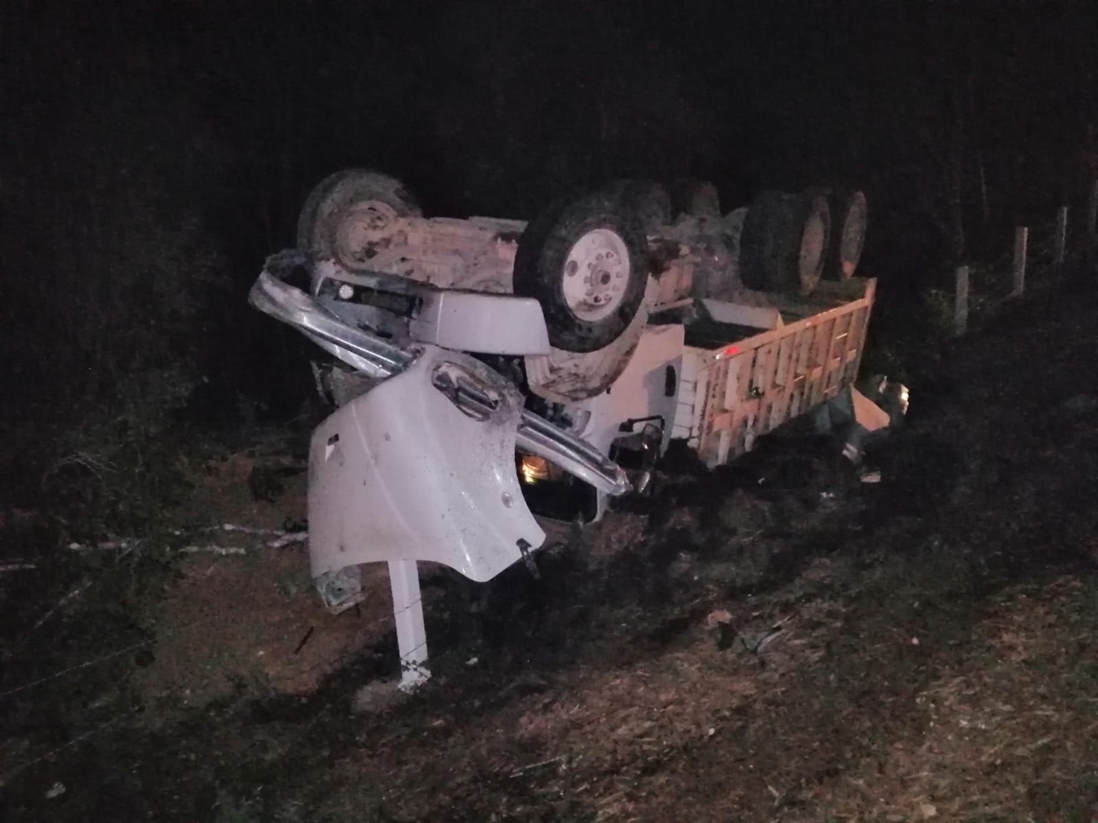 El volquete fue remoldado al corralón tras el accidente