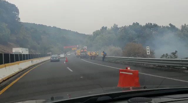 El tráfico de la autopista alcanzó los 12 kilómetros de vehículos