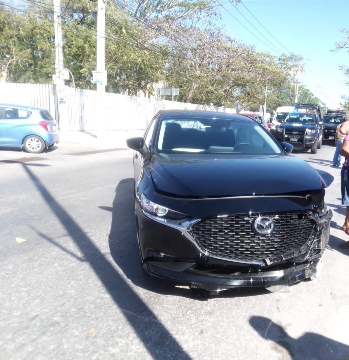En el diálogo por aclarar el hecho de tránsito se dijo que el responsable “probaba” la potencia del motor de su vehículo nuevo que aún no tenía placas