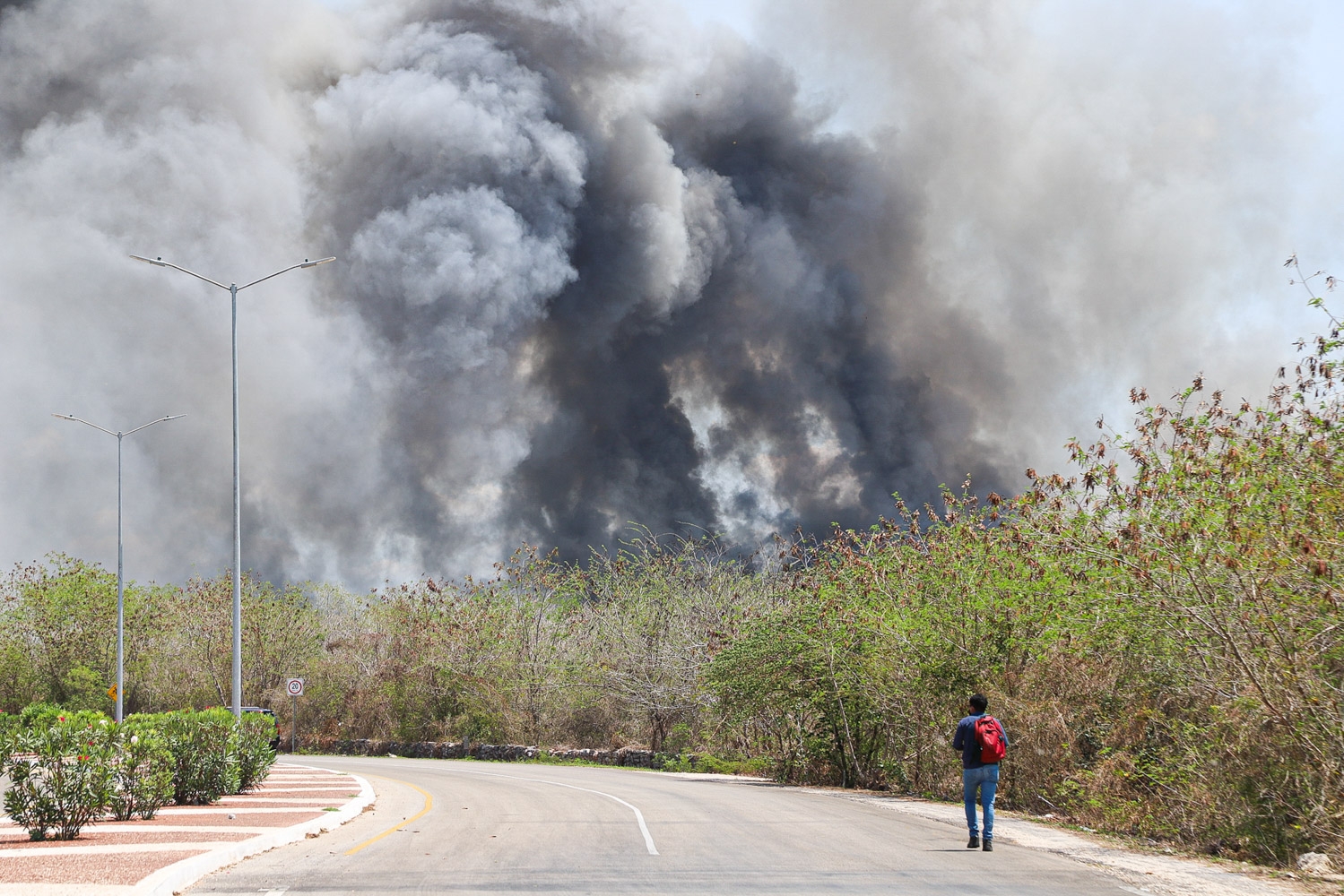 Los incendios se han registrado en terrenos baldíos y carreteras