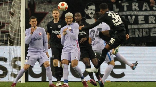 En el juego de ida de los cuartos de final de la Europa League el Barcelona igualó a un gol con el Frankfurt en Alemania
