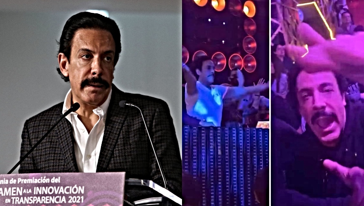 A través de redes sociales fueron difundidos varios videos que muestran a Omar Fayad Meneses en un centro nocturno de Pachuca. Foto: Especial A través de redes sociales fueron difundidos varios videos que muestran a Omar Fayad Meneses en un centro nocturno de Pachuca. Foto: Especial