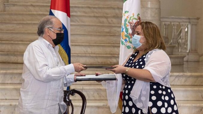 Esta firma entre Cuba y México forma parte de los acuerdos de visita que Andrés Manuel López Obrador hará a la isla en mayo Esta firma entre Cuba y México forma parte de los acuerdos de visita que Andrés Manuel López Obrador hará a la isla en mayo