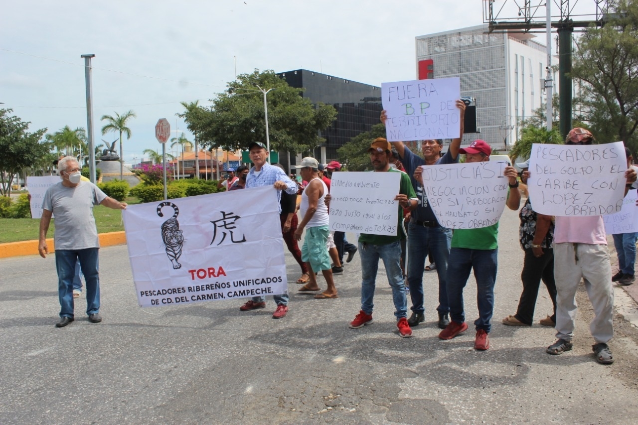 Pescadores de Campeche han manifestado en varias ocasiones las afectaciones de aquel daño ecológico hecho en 2010 Pescadores de Campeche han manifestado en varias ocasiones las afectaciones de aquel daño ecológico hecho en 2010
