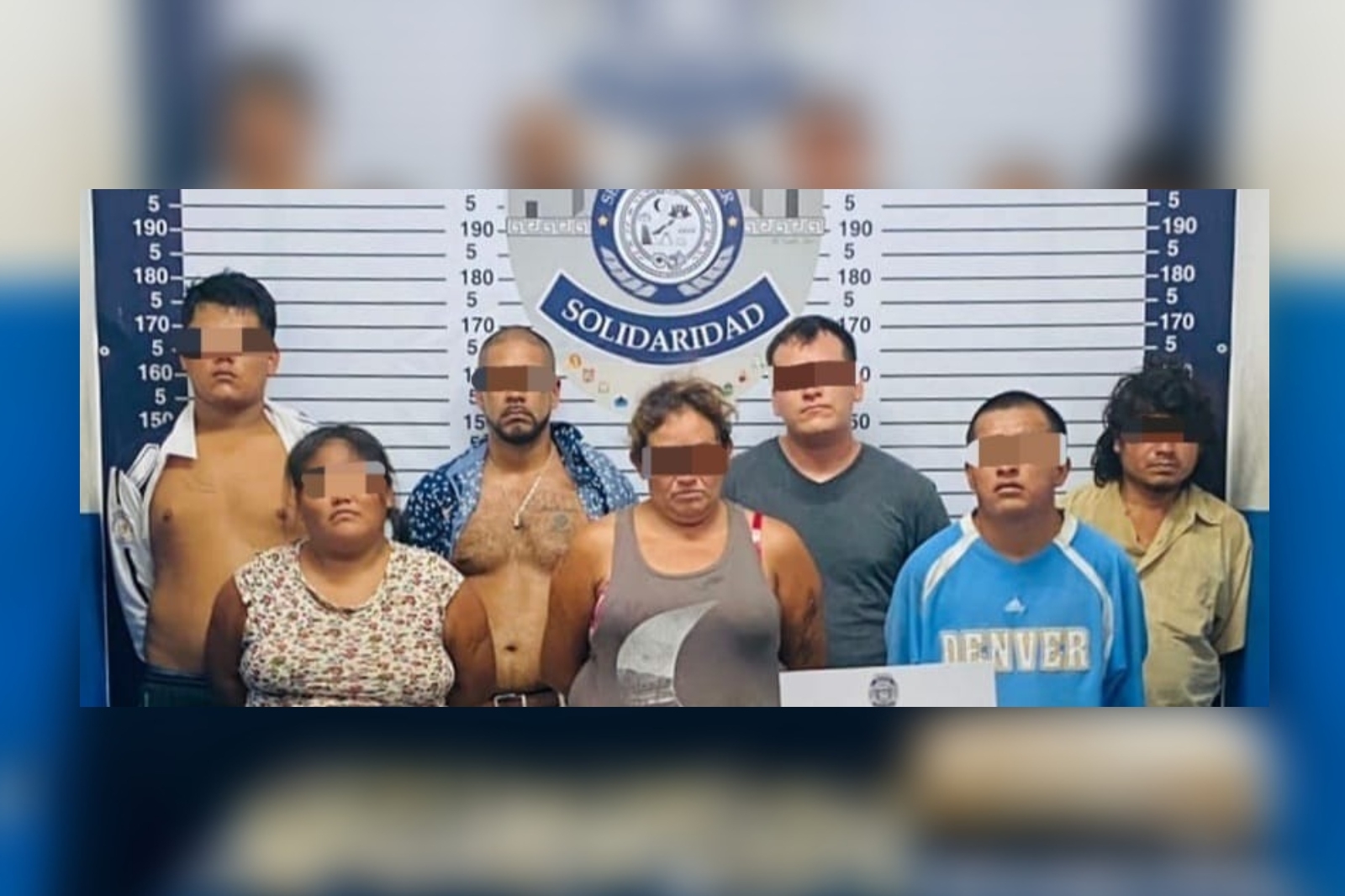 Los siete detenidos fueron puestos a disposición de la FGR en Playa del Carmen, donde podrían enfrentar cargos por delitos contra la salud