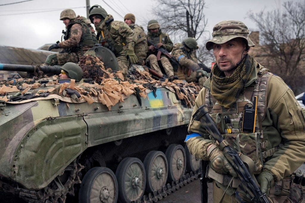 El ejército de Ucrania ha hecho frente al ataque del ejército de Rusia desde finales del mes de febrero El ejército de Ucrania ha hecho frente al ataque del ejército de Rusia desde finales del mes de febrero