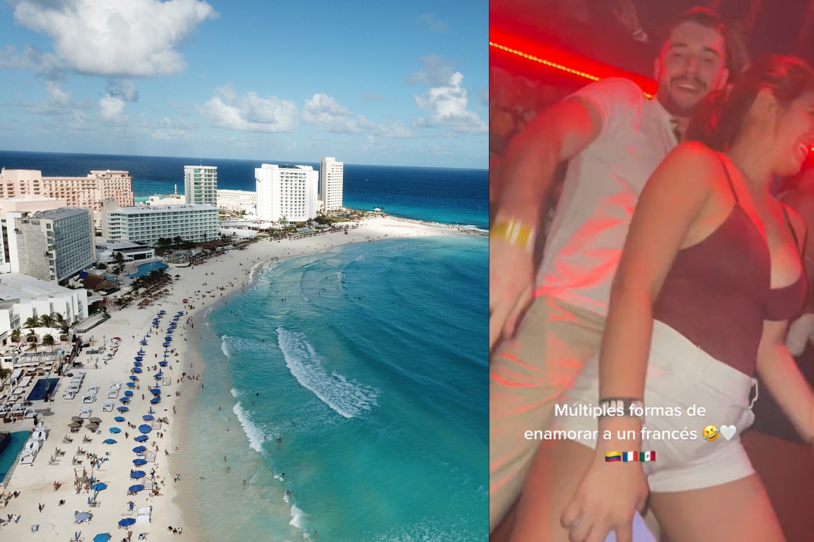 La mujer visitó Quintana Roo y pasó un momento divertido mientras disfrutaba de la vida nocturna en la Zona Hotelera de Cancún La mujer visitó Quintana Roo y pasó un momento divertido mientras disfrutaba de la vida nocturna en la Zona Hotelera de Cancún