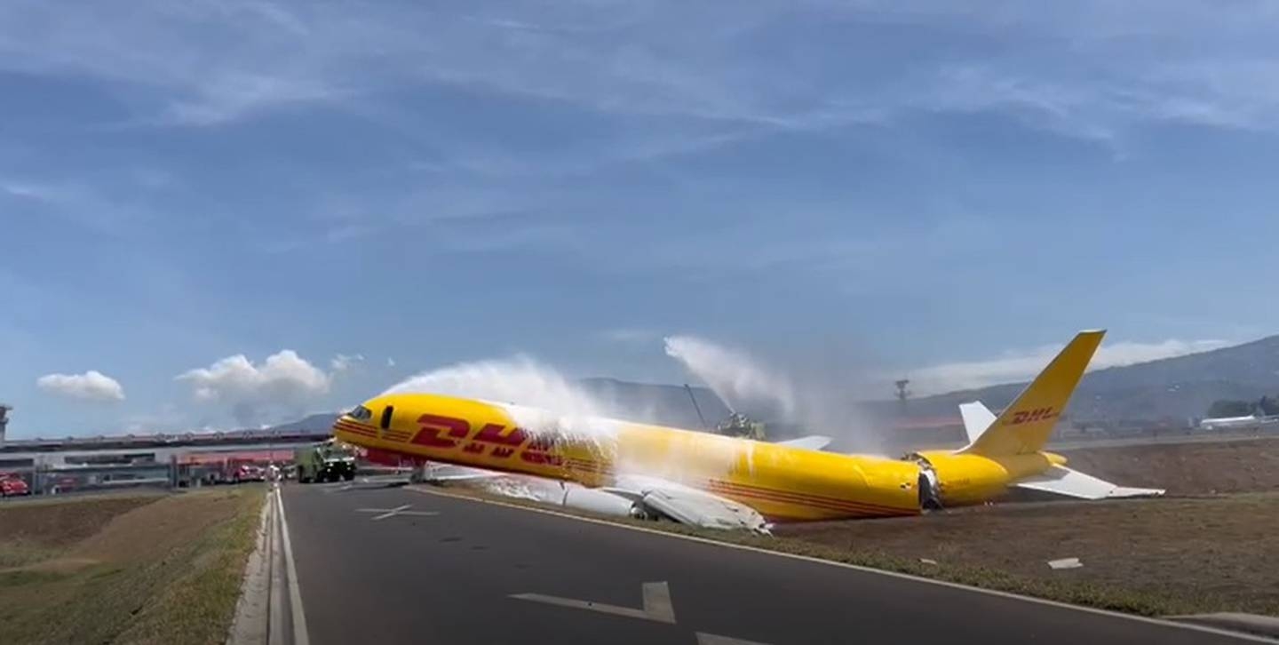 El avión de carga tenía como destino el Aeropuerto La Aurora de Ciudad de Guatemala El avión de carga tenía como destino el Aeropuerto La Aurora de Ciudad de Guatemala