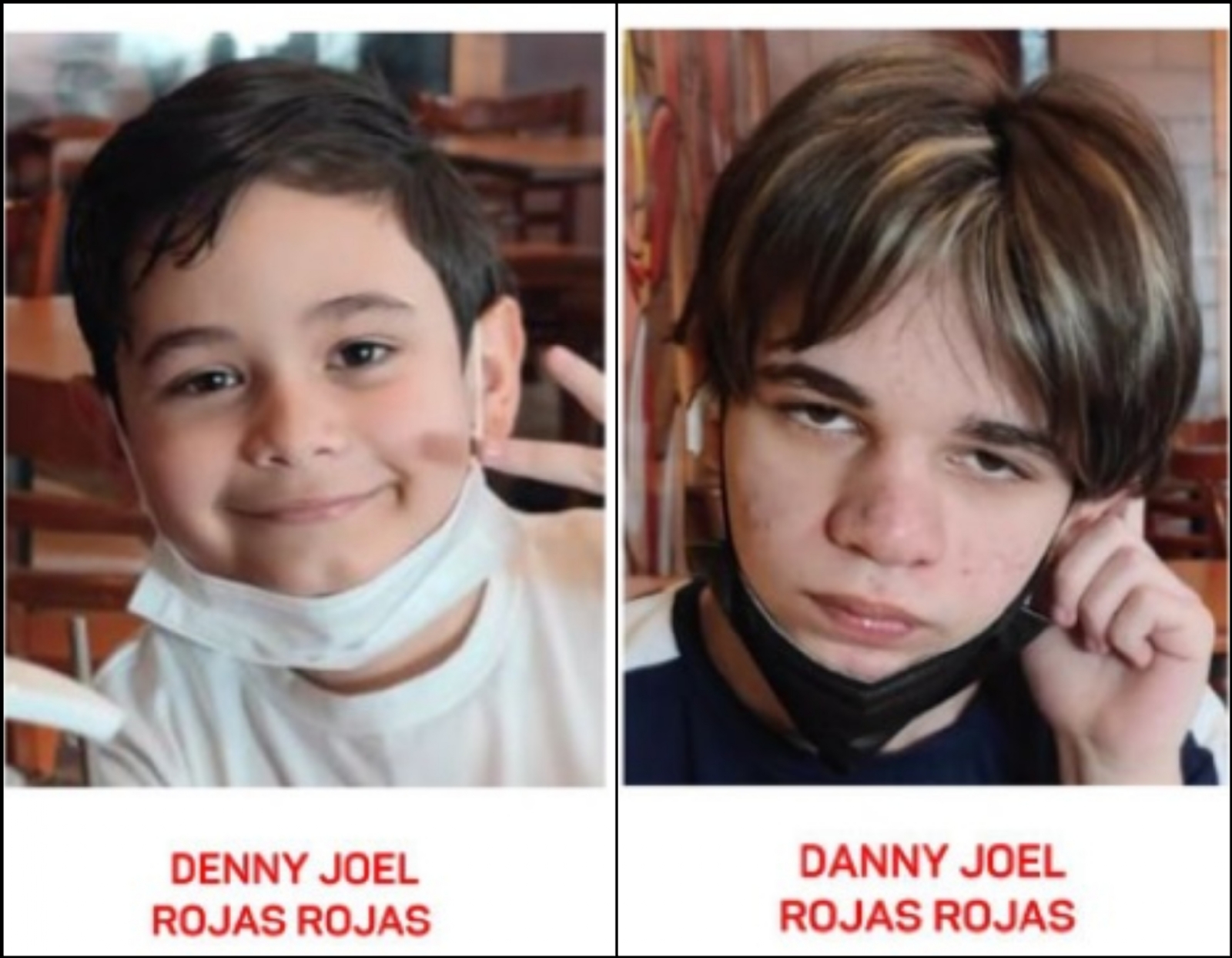 Los hermanos tienen 8 y 14 años y se teme que sean víctimas de un delito