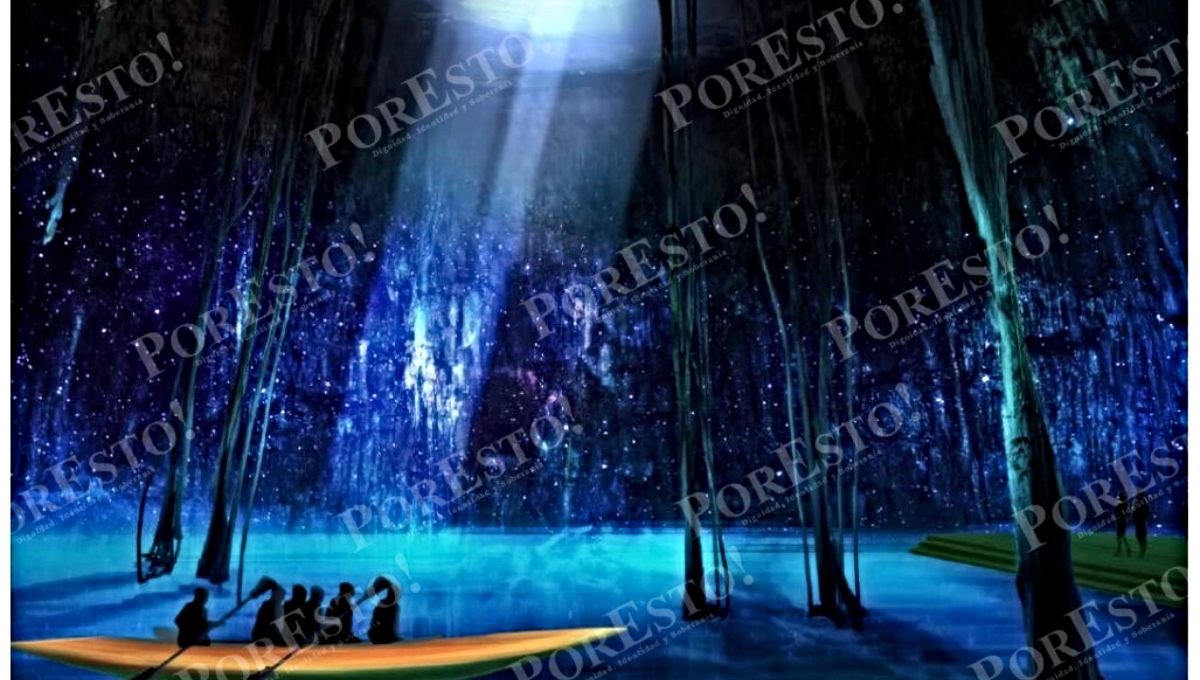 El parque Xibalbá comenzó a ser construido a finales de 2020 por la empresa Xenotes Mágicos, S.A. de C.V. Foto: Especial Por Esto!
