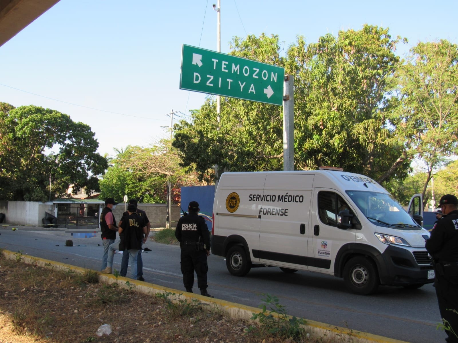 Al lugar llegaron elementos de la Semefo para recoger el cuerpo