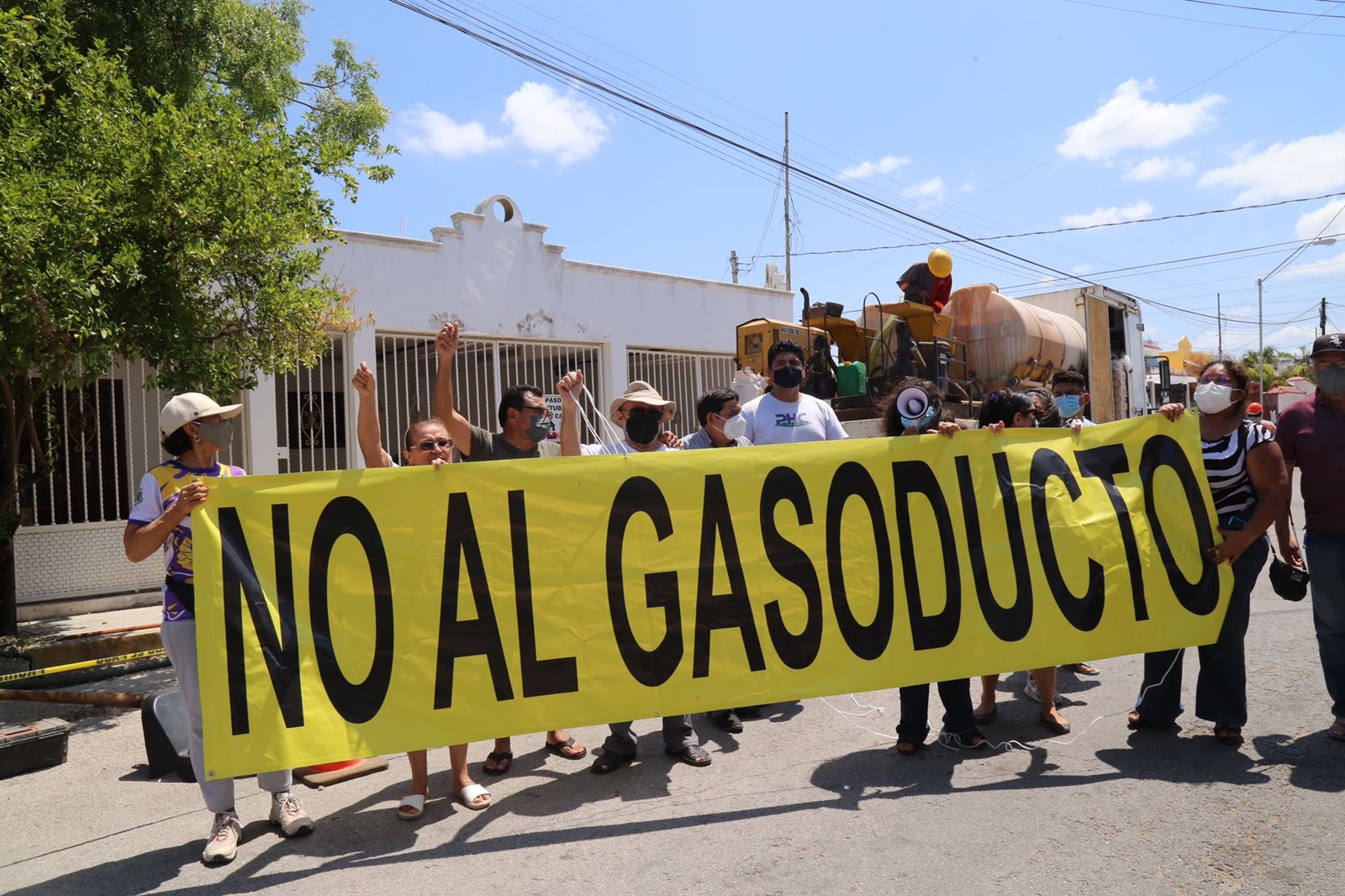 Los vecinos de San Damián han realizado amparos por estar en contra de la instalación de gasoductos