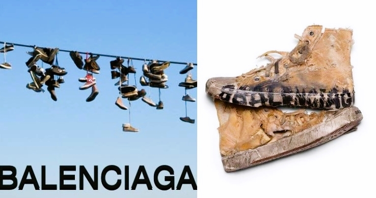 Balenciaga anunció una nueva línea de tenis destruidos. Foto: Especial