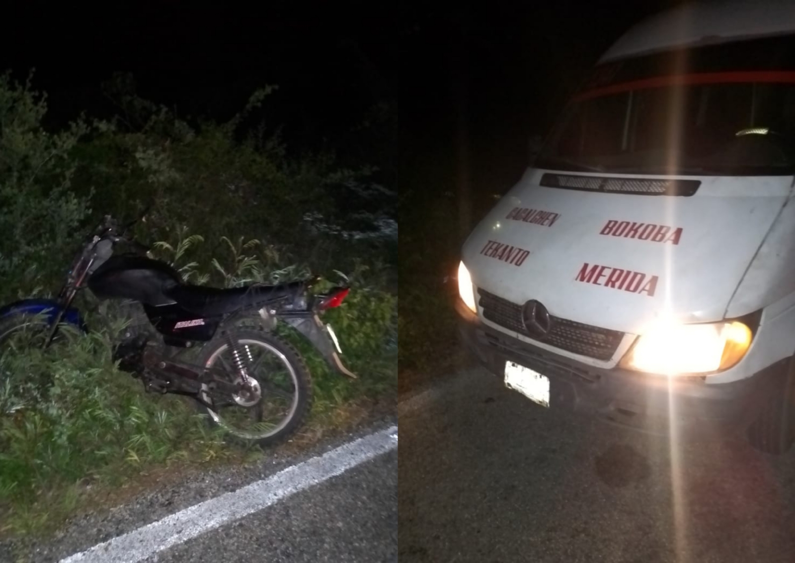 El joven terminó con heridas y sangrado en uno de sus pies tras el impacto