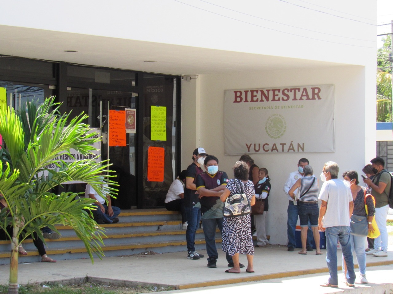 Las actividades en la Secretaría de Bienestar delegación Yucatán fueron detenidas