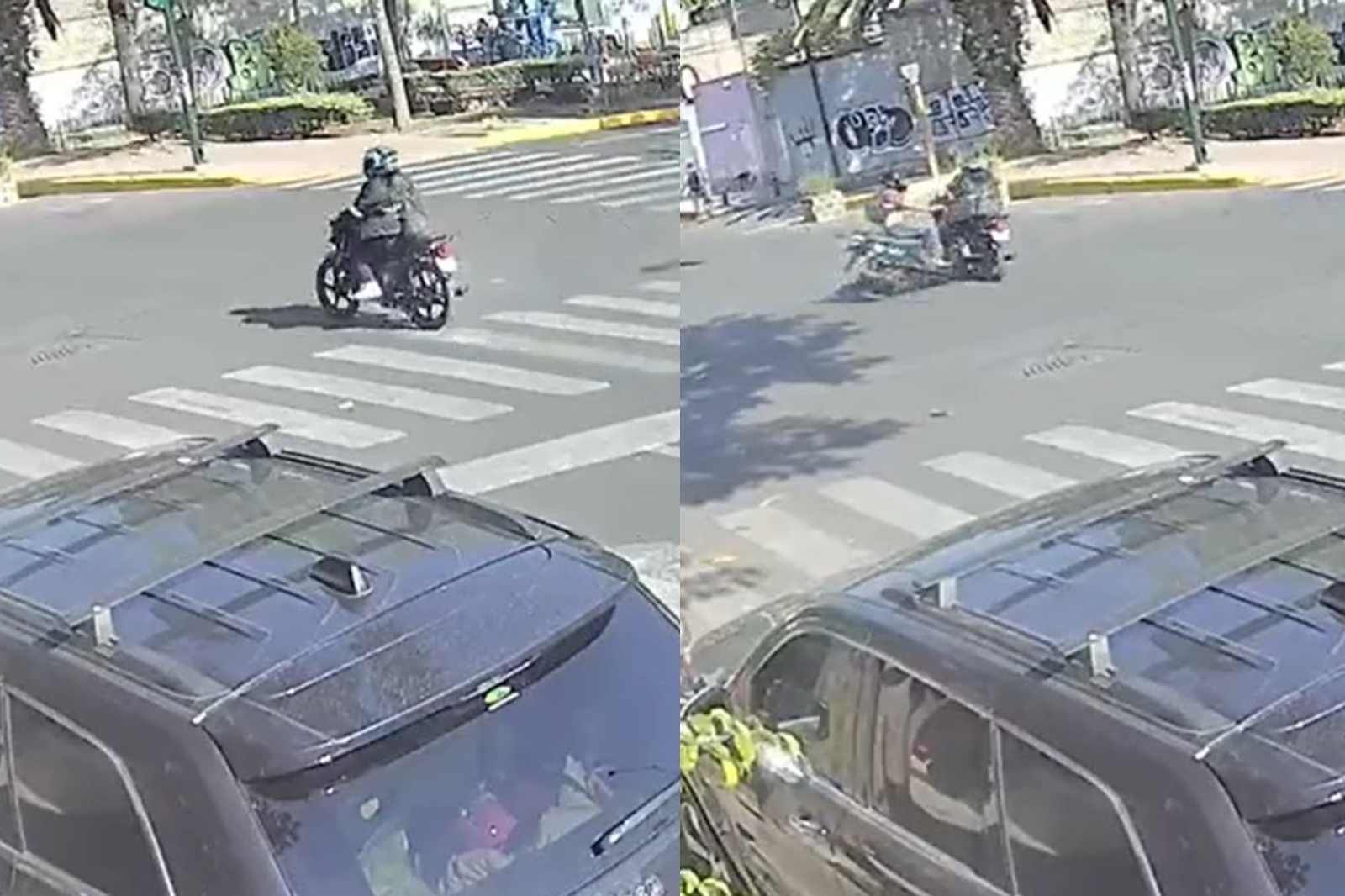 Los lesionados tras el choque entre motociclistas en la CDMX, fueron llevados a un hospital para su atención médica