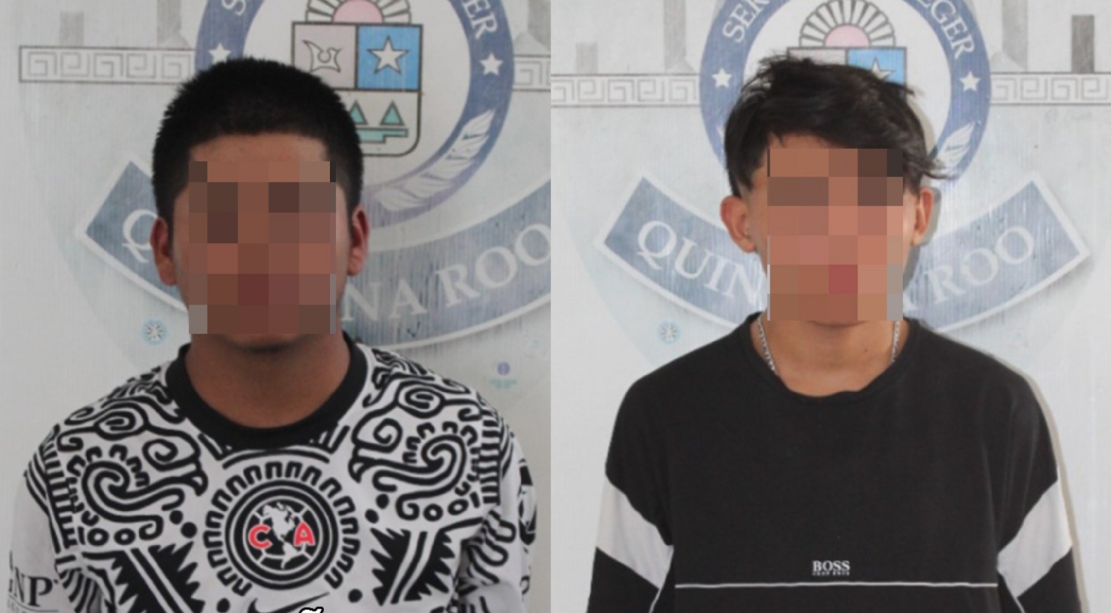 Los menores tomaron una actitud sospechosa cuando fueron detenidos por la Policía Quintana Roo Los menores tomaron una actitud sospechosa cuando fueron detenidos por la Policía Quintana Roo