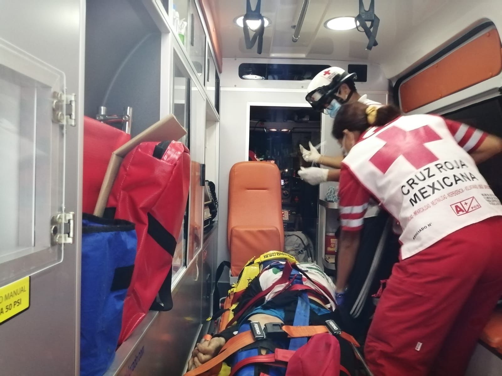 Los accidentes provocaron que los tripulantes de las motos tuvieran que ser trasladados a hospitales Los accidentes provocaron que los tripulantes de las motos tuvieran que ser trasladados a hospitales
