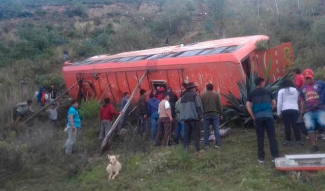 El accidente se registró cuando recorría la ruta Tayabamba de la región norteña de La Libertad con destino a Lima
