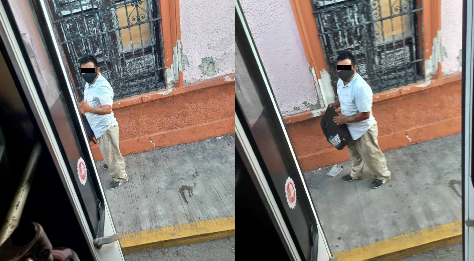 El hombre prefirió bajar del camión después de ser presionado por la joven y otros pasajeros