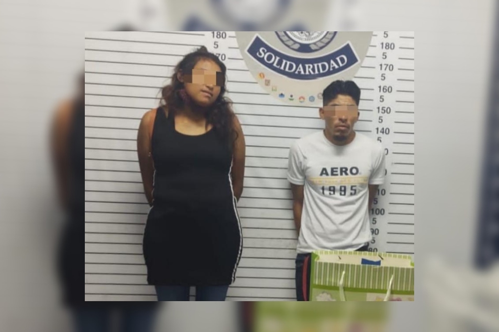 Las dos personas detenidas terminaron en la Fiscalía General de Quintana Roo sede Playa del Carmen, donde podrían ser acusados de delitos contra la salud