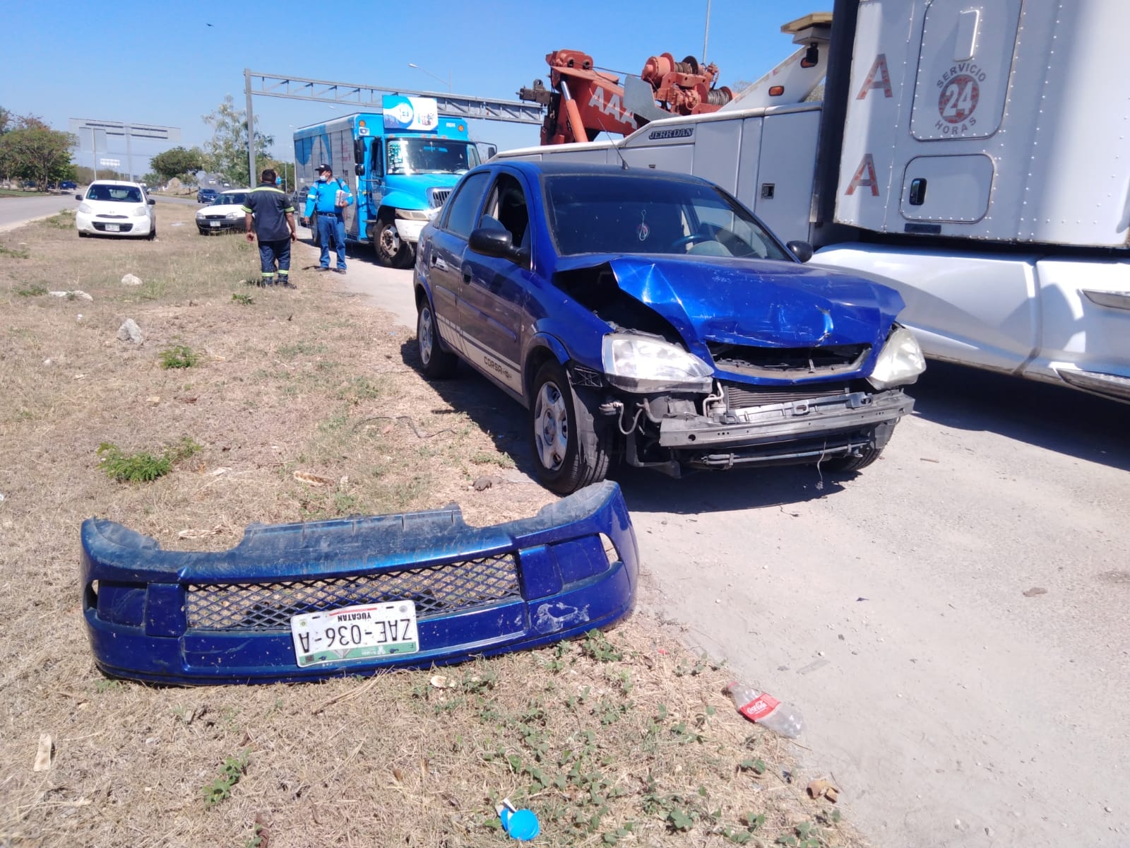 Se trata de la segunda carambola en menos de cuatro horas sobre el Periférico de Mérida Se trata de la segunda carambola en menos de cuatro horas sobre el Periférico de Mérida