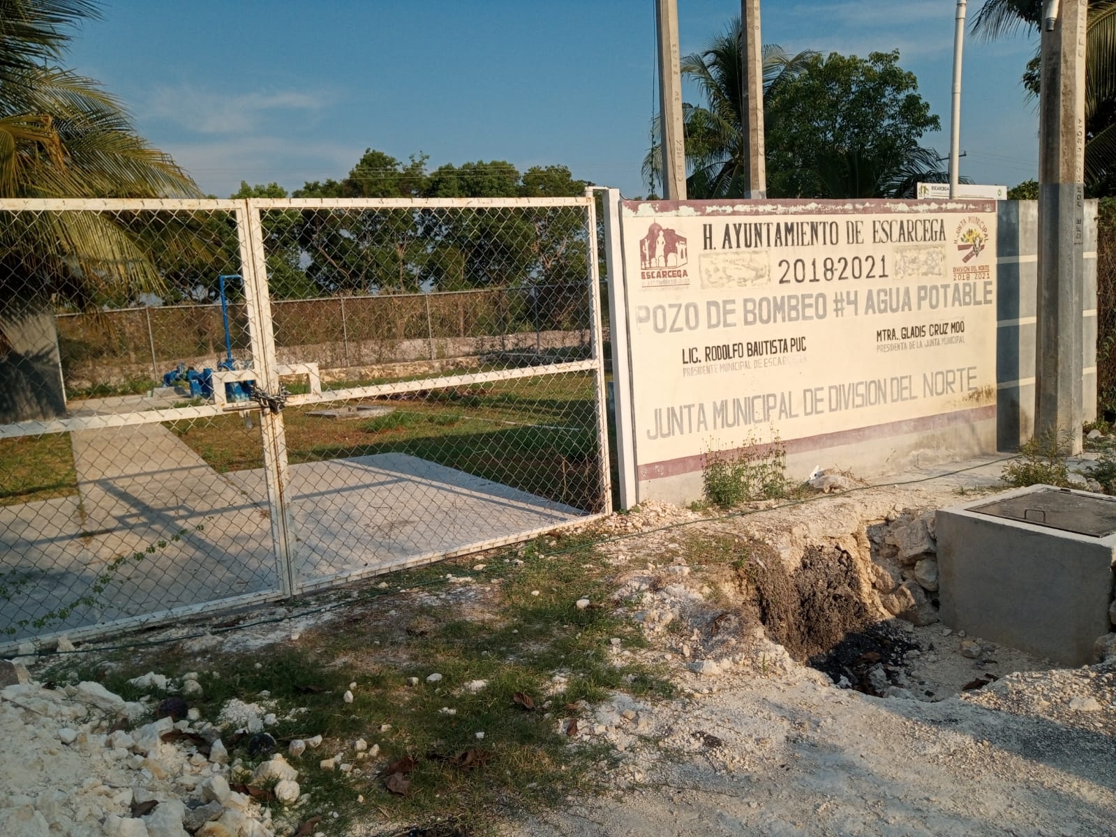Gallegos Marines dijo que el pozo número 4 siempre tuvo problemas en las administraciones pasadas del municipio Gallegos Marines dijo que el pozo número 4 siempre tuvo problemas en las administraciones pasadas del municipio