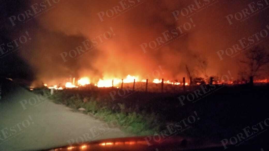 El incendio se registró entre la cabecera municipal y la comisaría de Petectunich El incendio se registró entre la cabecera municipal y la comisaría de Petectunich