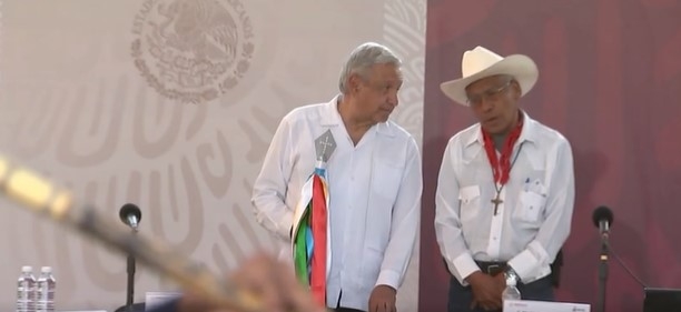 AMLO visitó pueblos mayos en Etchojoa, Sonora. Foto: Captura de pantalla AMLO visitó pueblos mayos en Etchojoa, Sonora. Foto: Captura de pantalla