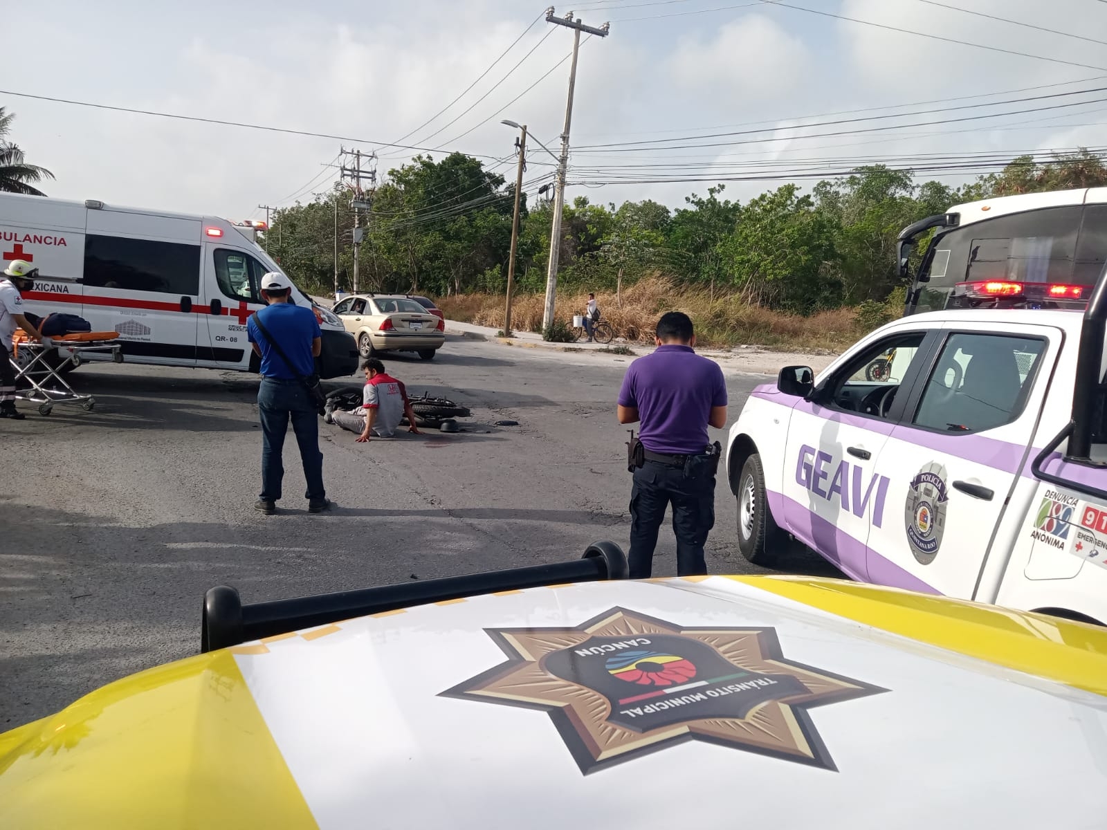 Autoridades de Cancún se encargaron del hecho de tránsito Autoridades de Cancún se encargaron del hecho de tránsito