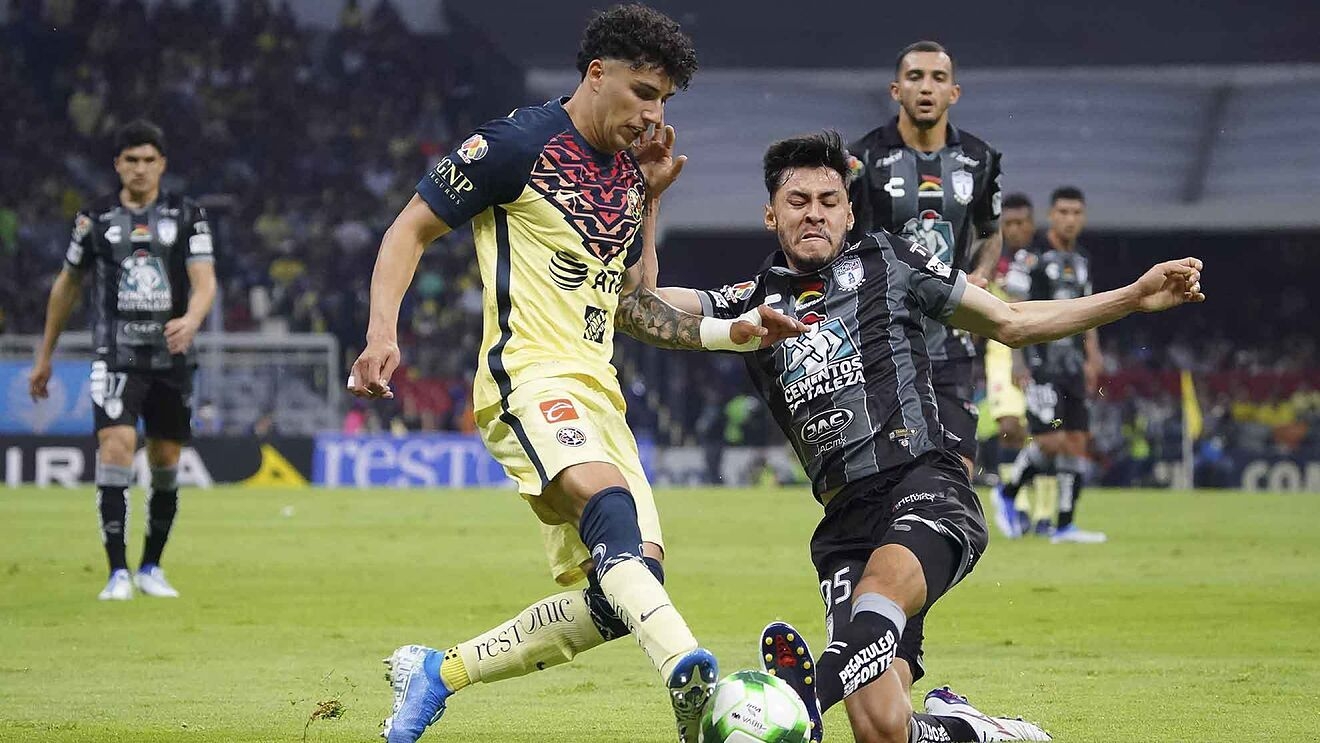 Pachuca y América empataron a un gol en el partido de ida de la Semifinal del Clausura 2022. Foto: Especial Pachuca y América empataron a un gol en el partido de ida de la Semifinal del Clausura 2022. Foto: Especial